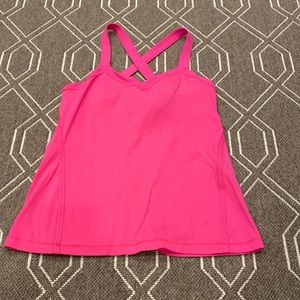 Lululemon hot pink tank top sz 10